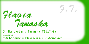 flavia tamaska business card